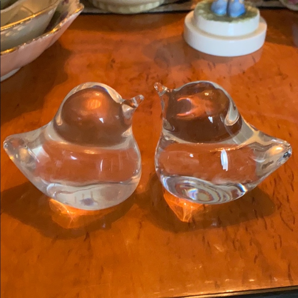 Pair of  Daum birds- authentic